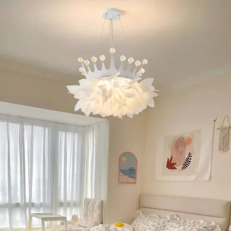 Romantic Flower Chandeliers Crystal Crown Children's Bedroom Lamps Minimalist Modern Bedroom Living Room Dining Table Chandelier
Romantic Flower Chandeliers Crystal Crown Children's Bedroom Lamps Minimalist Modern Bedroom Living Room Dining Table Chandelier