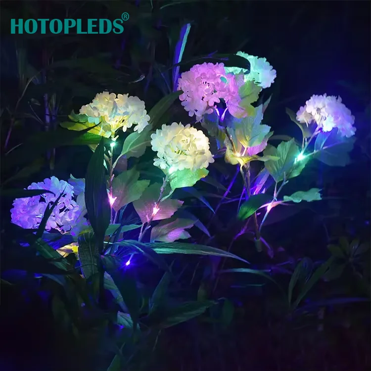 IP65 Waterproof Solar Garden Led High Quality Hydrangea Flower Light Led Garden Lamp Solar Garden Lights for Yard Walkway
IP65 Waterproof Solar Garden Led High Quality Hydrangea Flower Light Led Garden Lamp Solar Garden Lights for Yard Walkway
