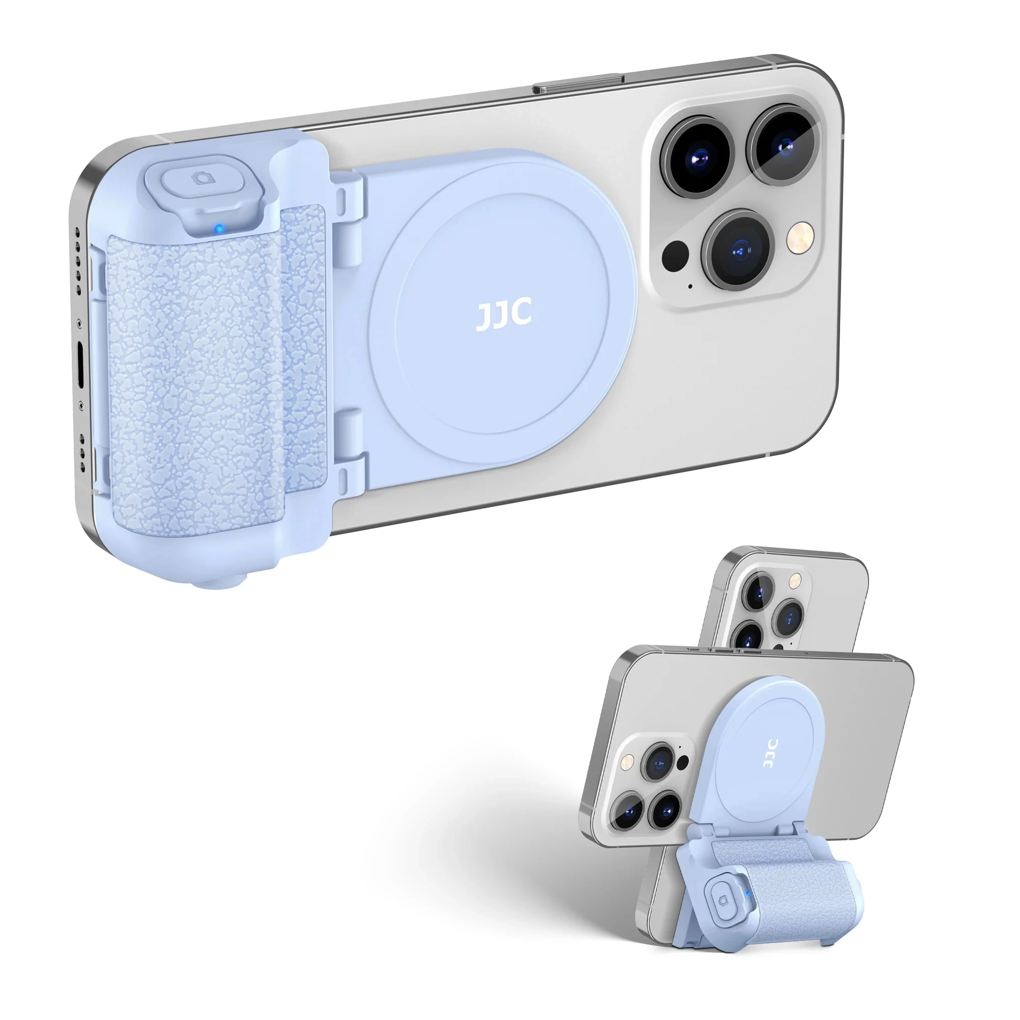 JJC Phone Holder Grip Charging Multifunctional Magnetic Wireless Remote Control Selfie Photo Bracket For iPhone 15 /14/13 series
JJC Phone Holder Grip Charging Multifunctional Magnetic Wireless Remote Control Selfie Photo Bracket For iPhone 15 /14/13 series