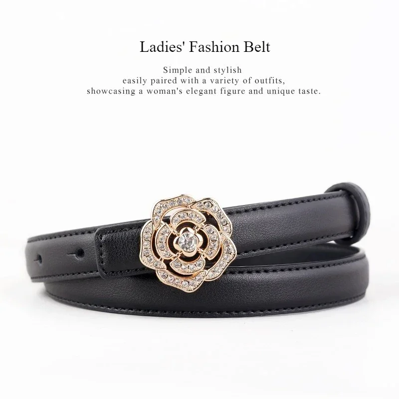 Leather Belt, Women's Versatile Flower Buckle Design, Decorative High-end Feeling, Jeans Belt in Stock
Leather Belt, Women's Versatile Flower Buckle Design, Decorative High-end Feeling, Jeans Belt in Stock