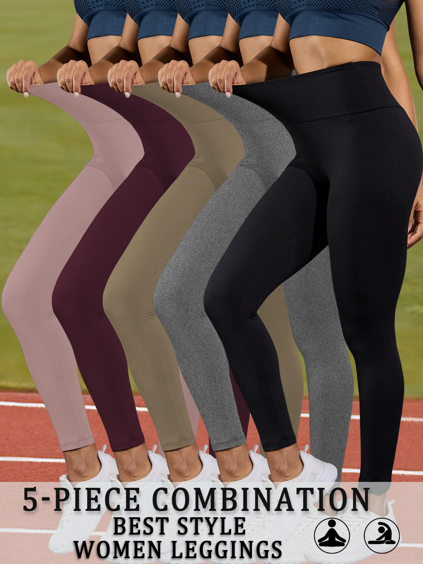 5 Pack Women's Super Soft High Waisted Tummy Control No See Through Workout Yoga Running Athletic Push Up Gym Fitness Leggings
5 Pack Women's Super Soft High Waisted Tummy Control No See Through Workout Yoga Running Athletic Push Up Gym Fitness Leggings
