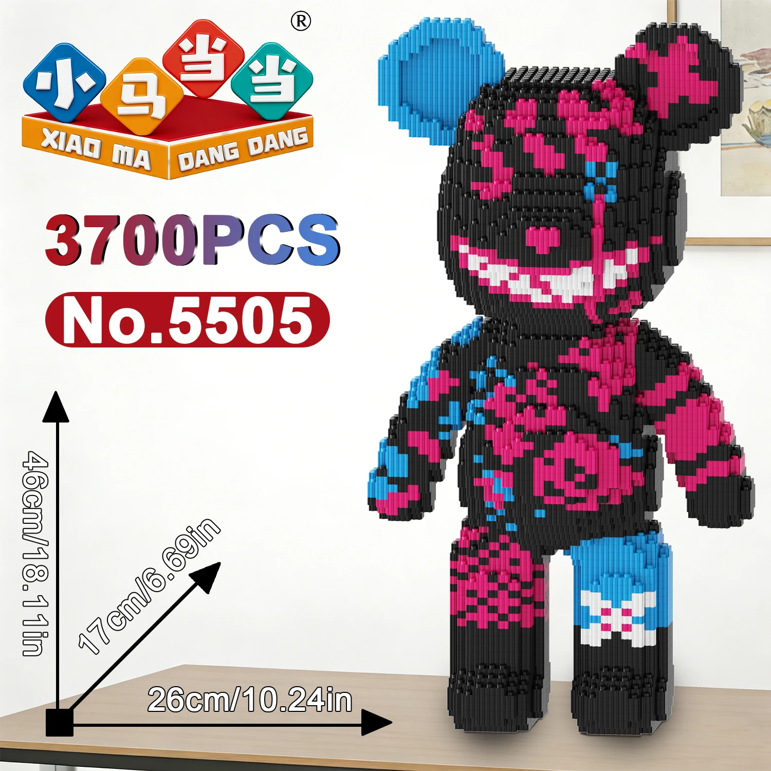 3700Pcs Super Cyberpunk Violent Bear Building Blocks Toys Living Room Decoration Puzzle Assembly Toy Creative Gift Model Blocks
3700Pcs Super Cyberpunk Violent Bear Building Blocks Toys Living Room Decoration Puzzle Assembly Toy Creative Gift Model Blocks