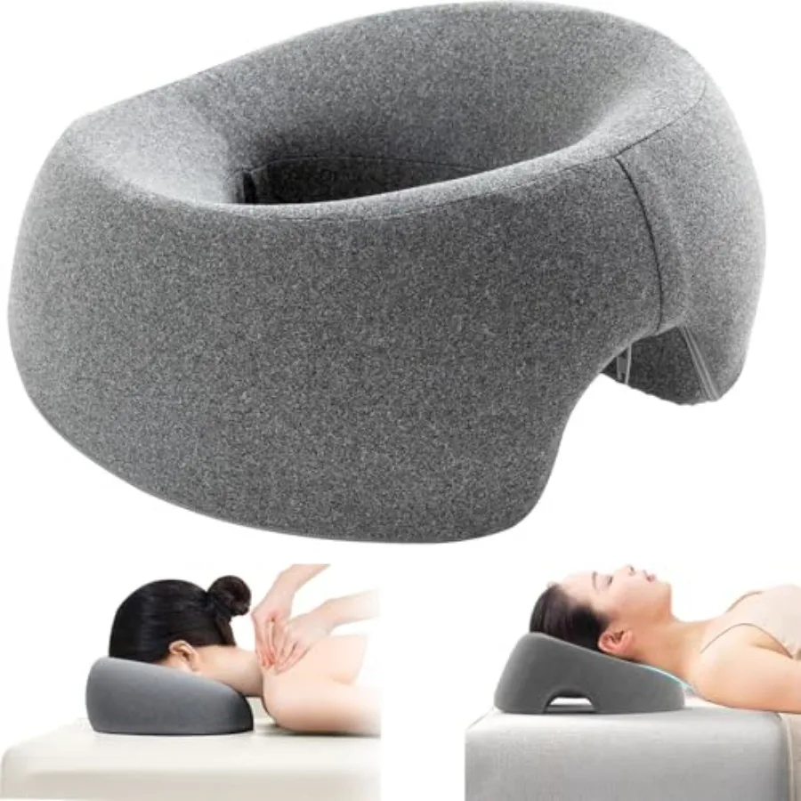Face Down Pillow Massage Headrest for Bed Ergonomic Memory Foam Massage Pillow Face Down for Sleeping, Spa, Napping and Skincar
Face Down Pillow Massage Headrest for Bed Ergonomic Memory Foam Massage Pillow Face Down for Sleeping, Spa, Napping and Skincar