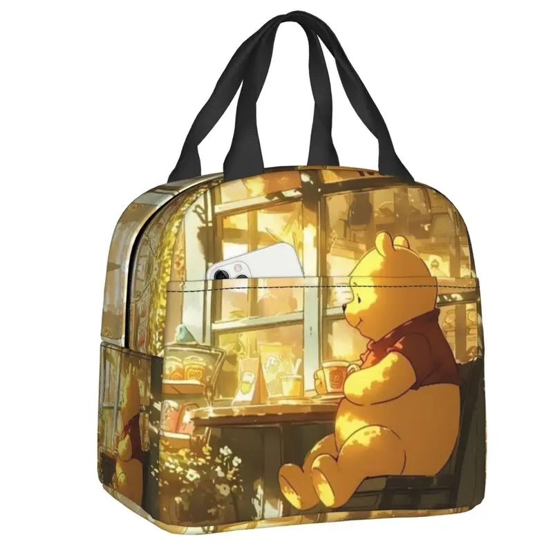 Custom Winnie Pooh Kawaii Cartoon Insulated Lunch Bag for Camping Travel Yellow Bear Leakproof Cooler Thermal Bento Box Women
Custom Winnie Pooh Kawaii Cartoon Insulated Lunch Bag for Camping Travel Yellow Bear Leakproof Cooler Thermal Bento Box Women