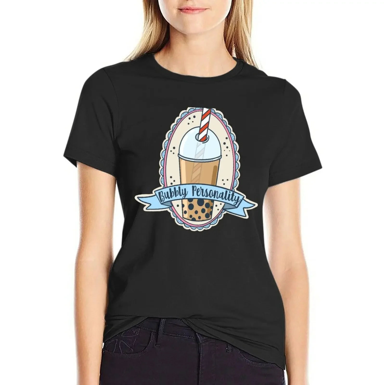 Bubbly Personality -Boba Tea Bubble Tea Vintage Inspired Art Design T-Shirt oversized Women's t-shirt
Bubbly Personality -Boba Tea Bubble Tea Vintage Inspired Art Design T-Shirt oversized Women's t-shirt
