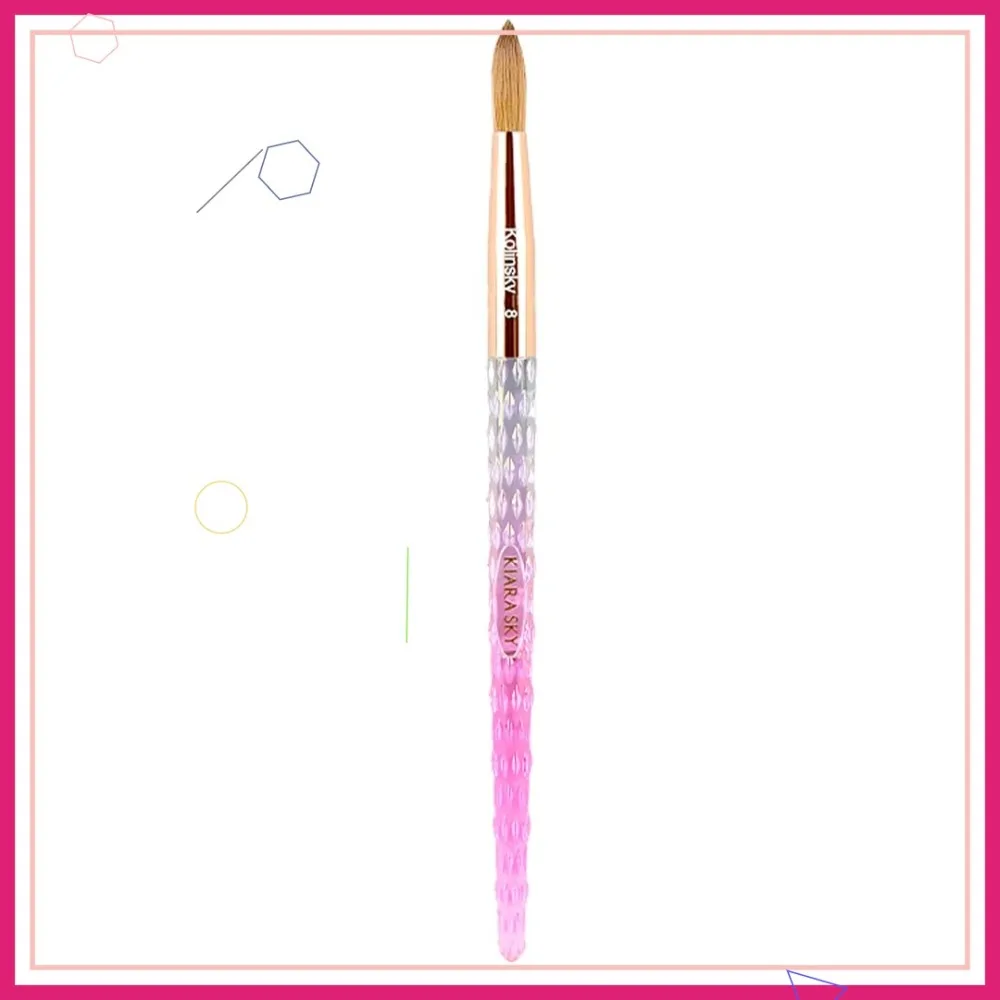 Премиальная акриловая кисть # 8 в розовом цвете | 100% натуральный ворс колинского кабана | Хрустальная ручка, устойчивая к ацетону, для нейл-арта
Премиальная акриловая кисть # 8 в розовом цвете | 100% натуральный ворс колинского кабана | Хрустальная ручка, устойчивая к ацетону, для нейл-арта