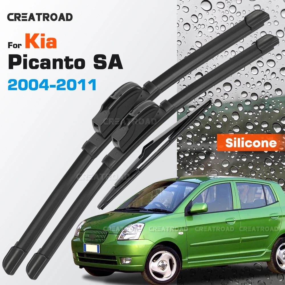 Silicone Wiper Blades Fit For Kia Picanto SA 2004-2011 Coated Silent HD Wear-Resistant Windshield Wipers 22"+16"+12"
Silicone Wiper Blades Fit For Kia Picanto SA 2004-2011 Coated Silent HD Wear-Resistant Windshield Wipers 22"+16"+12"