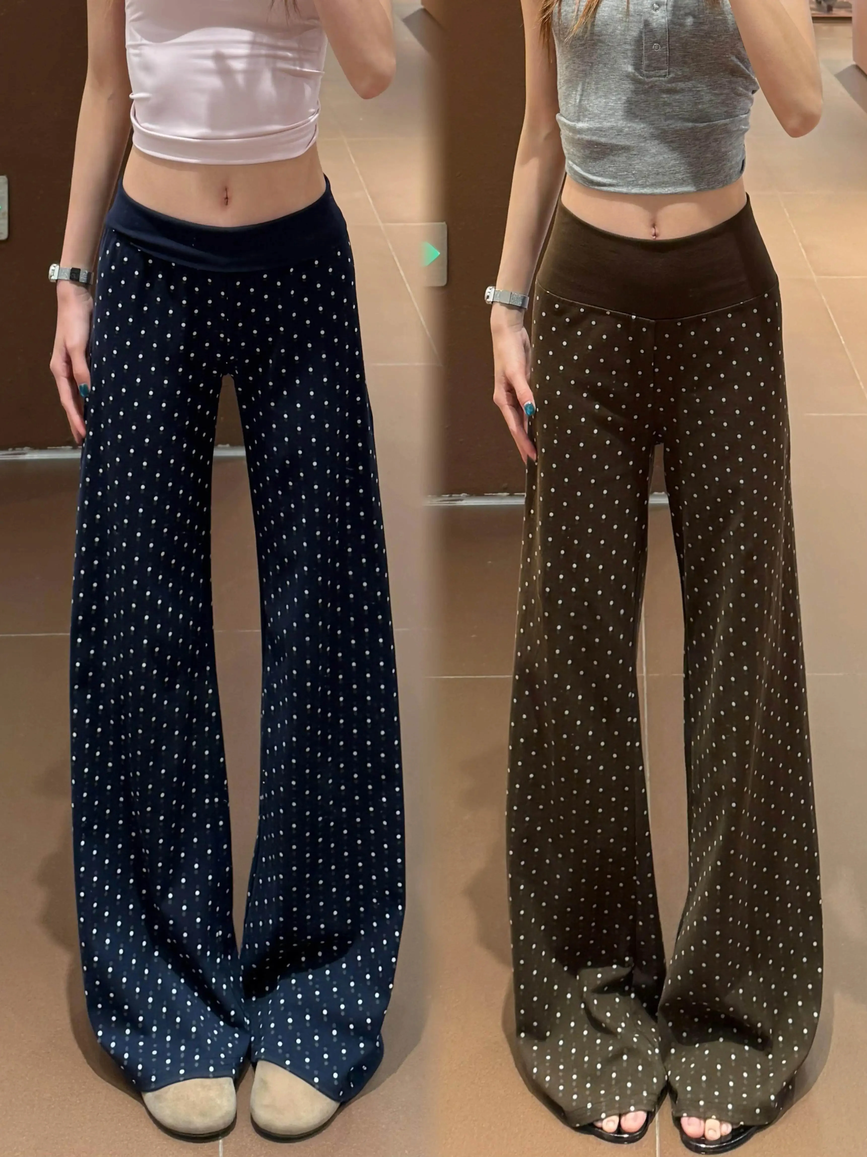 American Polka Dot Micro Flared Pants Women Summer Thin Drawstring Slim Straight Casual Yoga Sports Pants High Waist Loose Fit
American Polka Dot Micro Flared Pants Women Summer Thin Drawstring Slim Straight Casual Yoga Sports Pants High Waist Loose Fit