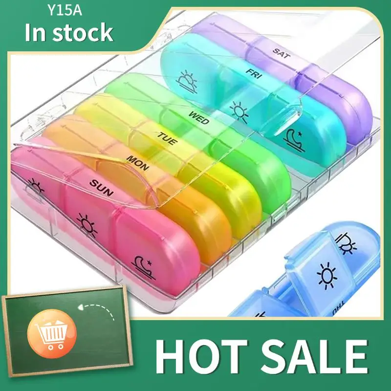 Y15A 2X Pill Box 7 Days Organizer 21 Grids 3 Times One Day Portable Travel With Large Compartments For Vitamins Medicine,B
Y15A 2X Pill Box 7 Days Organizer 21 Grids 3 Times One Day Portable Travel With Large Compartments For Vitamins Medicine,B