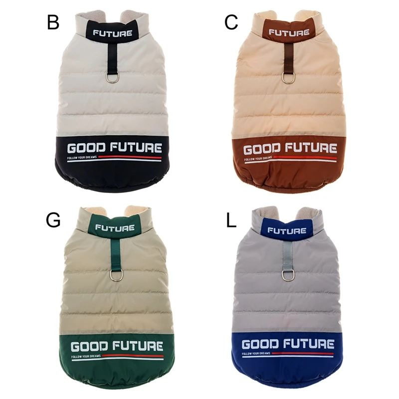 Pet Dogs Coat Autumn Winter Warm Chest Buckle Cotton Shirt with D-buckle 
Pet Dogs Coat Autumn Winter Warm Chest Buckle Cotton Shirt with D-buckle