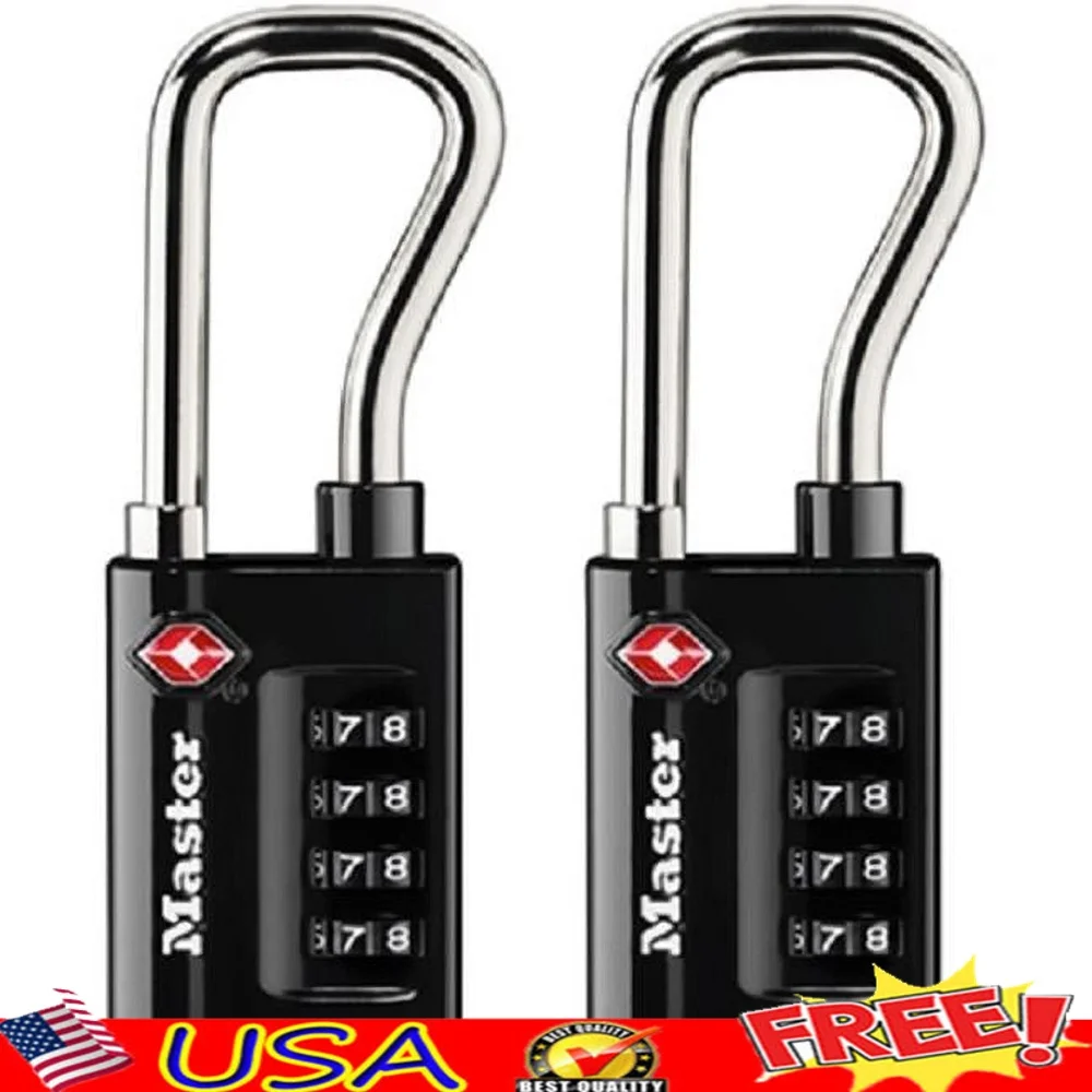 TSA Approved Luggage Lock Set Your Own Combination 2 Pack Durable Metal Body Extended Reach Heavy Duty Shackle Travel Security
TSA Approved Luggage Lock Set Your Own Combination 2 Pack Durable Metal Body Extended Reach Heavy Duty Shackle Travel Security