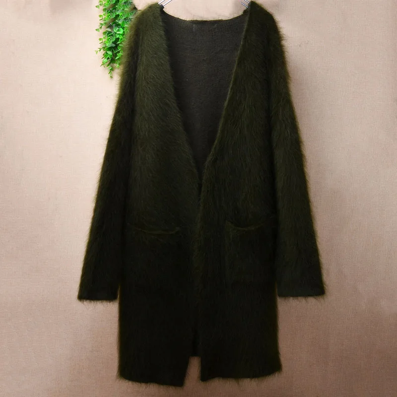 Ladies Women Autumn Winter Thick Warm Hairy Mink Cashmere Knitted Long Sleeves Loose Long Sweater Cardigans Mantle Jacket Coat
Ladies Women Autumn Winter Thick Warm Hairy Mink Cashmere Knitted Long Sleeves Loose Long Sweater Cardigans Mantle Jacket Coat