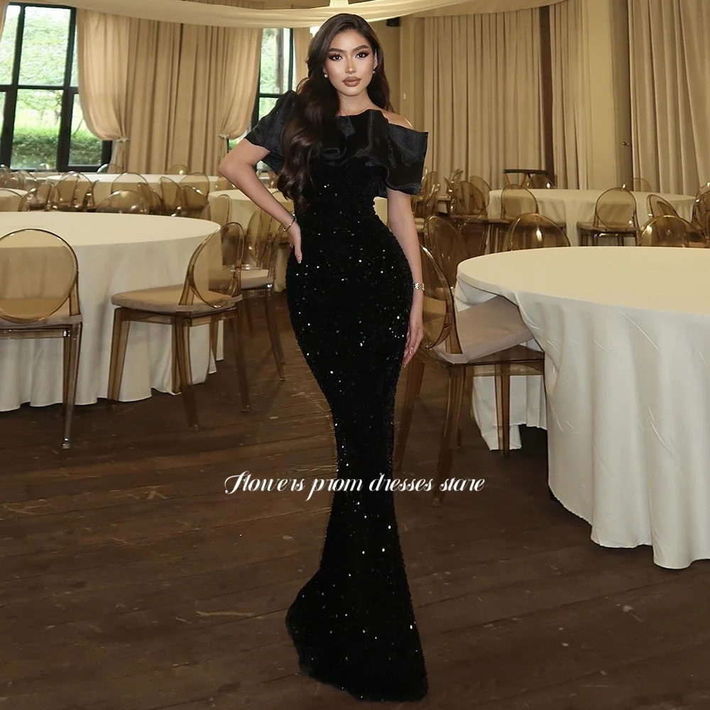 Flowers Mermaid Prom Dress with Sequins Evening Dress Off Shoulder Celebrity Dress for Princess vestidos de fiesta Customized
Flowers Mermaid Prom Dress with Sequins Evening Dress Off Shoulder Celebrity Dress for Princess vestidos de fiesta Customized