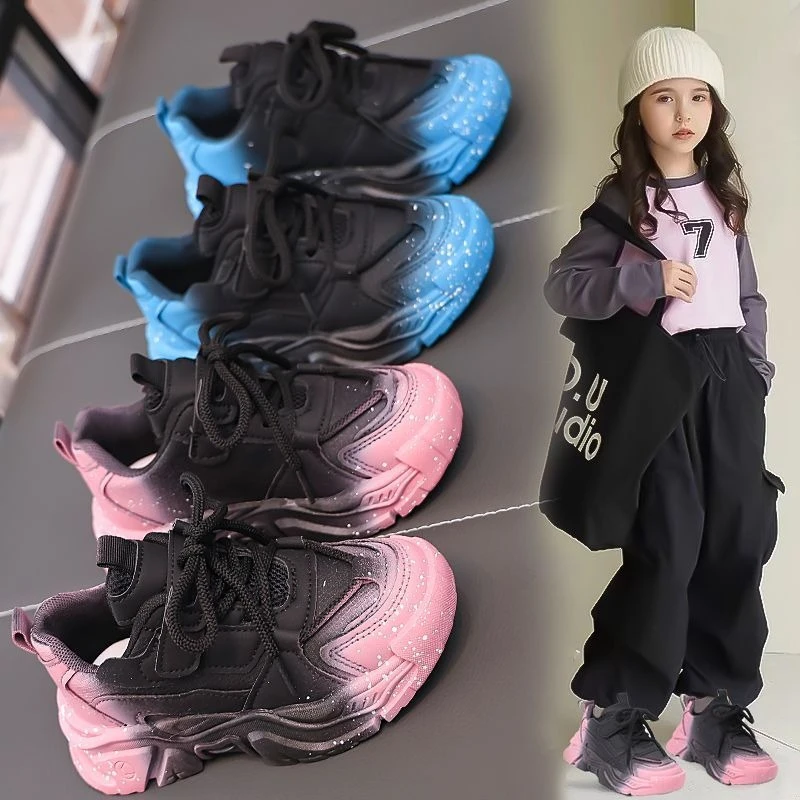 Kids Autumn Sneakers Leather Upper Soft Sole Lightweight Chunky Shoes Fresh Casual Design for Students School Daily Wear
Kids Autumn Sneakers Leather Upper Soft Sole Lightweight Chunky Shoes Fresh Casual Design for Students School Daily Wear