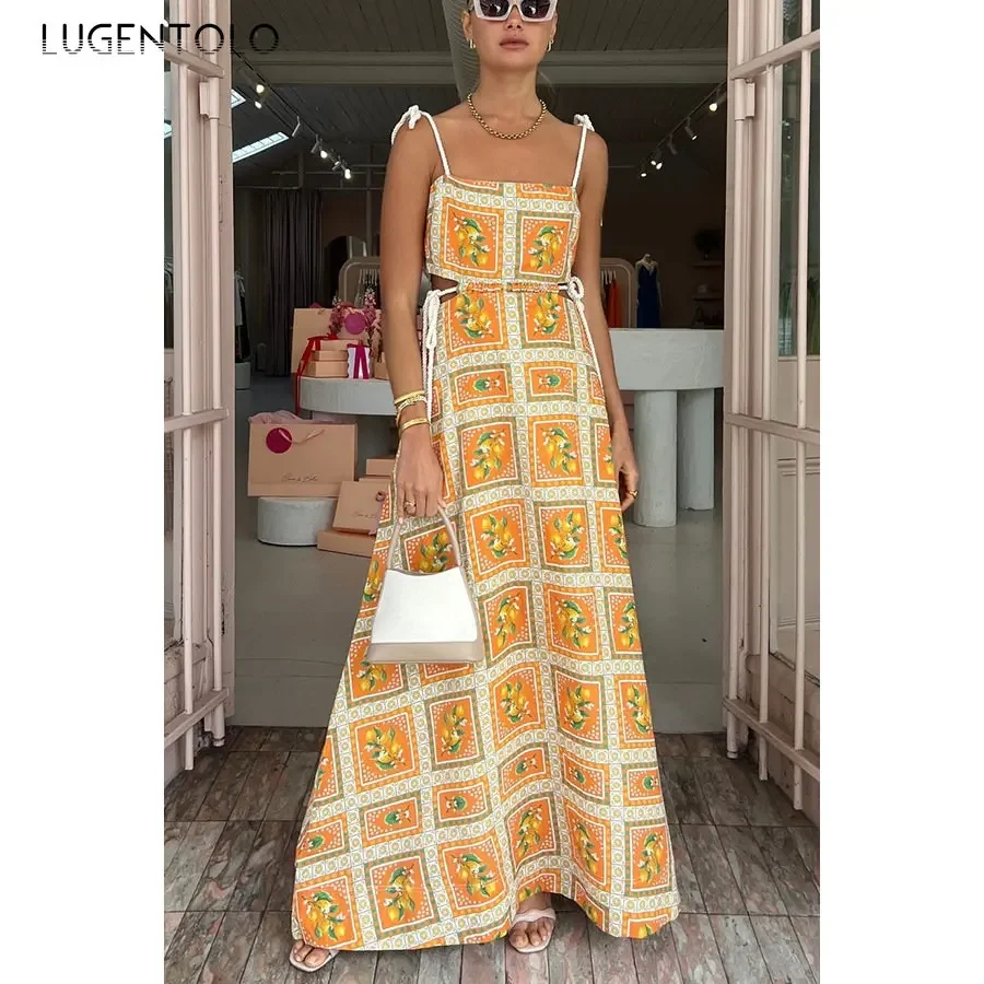 Drawstring Lace-up Dress Women Sprng Summer Casual Holiday Loose Lady Sexy Hollow Out Beach Backless Big Swing Maxi Clothing
Drawstring Lace-up Dress Women Sprng Summer Casual Holiday Loose Lady Sexy Hollow Out Beach Backless Big Swing Maxi Clothing