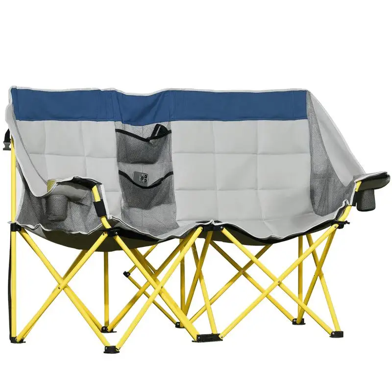 Loveseat Style Camping Chair, Oversized Folding Lawn Chair with Carry Bag & Cup Holders, for Outdoor, Beach, Picnic, Hiking, Travel, Navy Blue & Gray
Loveseat Style Camping Chair, Oversized Folding Lawn Chair with Carry Bag & Cup Holders, for Outdoor, Beach, Picnic, Hiking, Travel, Navy Blue & Gray