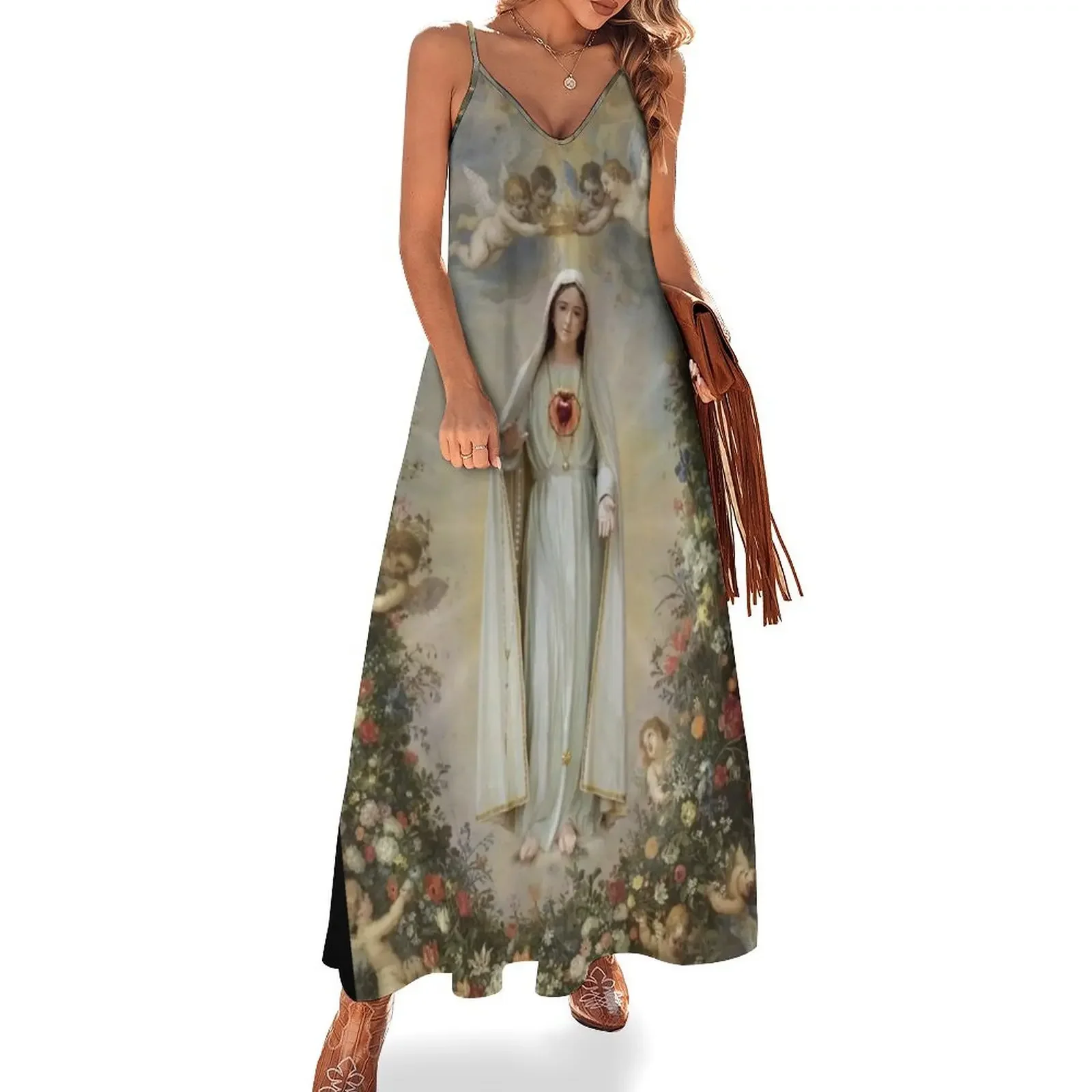 Virgin Mary Immaculate Heart of Mary Mother of God Our Lady Sleeveless Dress woman dress elegant dresses plus sizes Dress
Virgin Mary Immaculate Heart of Mary Mother of God Our Lady Sleeveless Dress woman dress elegant dresses plus sizes Dress