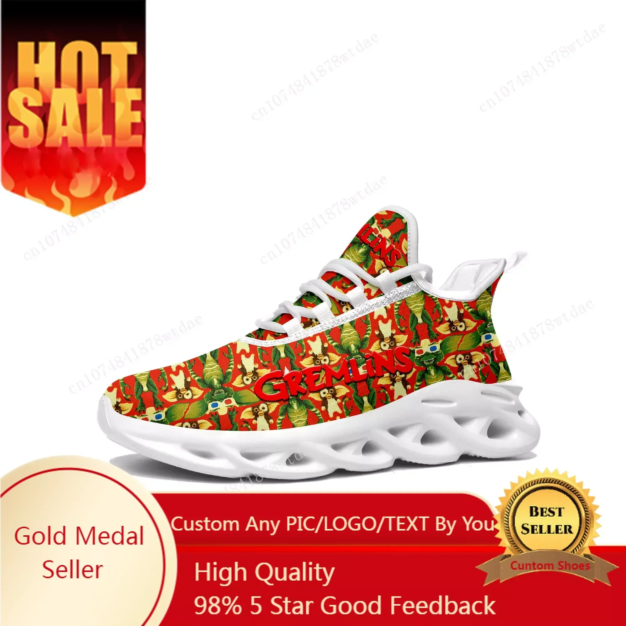 Gremlins Flats Sneakers Mens Womens Teenager Sports Running Shoes High Quality Anime Cartoon Custom Lace Up Mesh Footwear
Gremlins Flats Sneakers Mens Womens Teenager Sports Running Shoes High Quality Anime Cartoon Custom Lace Up Mesh Footwear