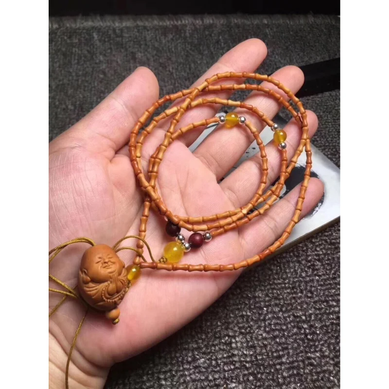 Olive stone bamboo knot phone chain necklace
Olive stone bamboo knot phone chain necklace