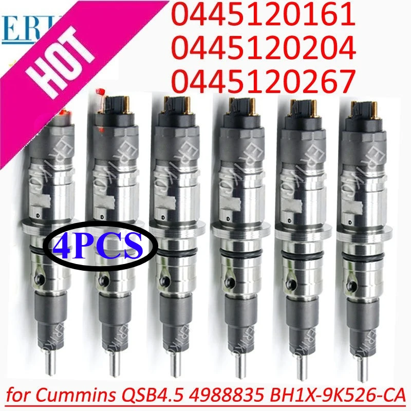 0445120267 Fuel Injector Set 0445120161 Diesel Injection Nozzle 0445120204 For Cummins QSB4.5 4988835 BH1X-9K526-CA BH1X9K526CA
0445120267 Fuel Injector Set 0445120161 Diesel Injection Nozzle 0445120204 For Cummins QSB4.5 4988835 BH1X-9K526-CA BH1X9K526CA