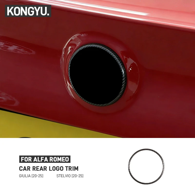 Real Carbon Fiber For Alfa Romeo Giulia Stelvio 2020-2025 Car Rear Trunk Door Logo Ring Frame Trim Cover External Accessories
Real Carbon Fiber For Alfa Romeo Giulia Stelvio 2020-2025 Car Rear Trunk Door Logo Ring Frame Trim Cover External Accessories