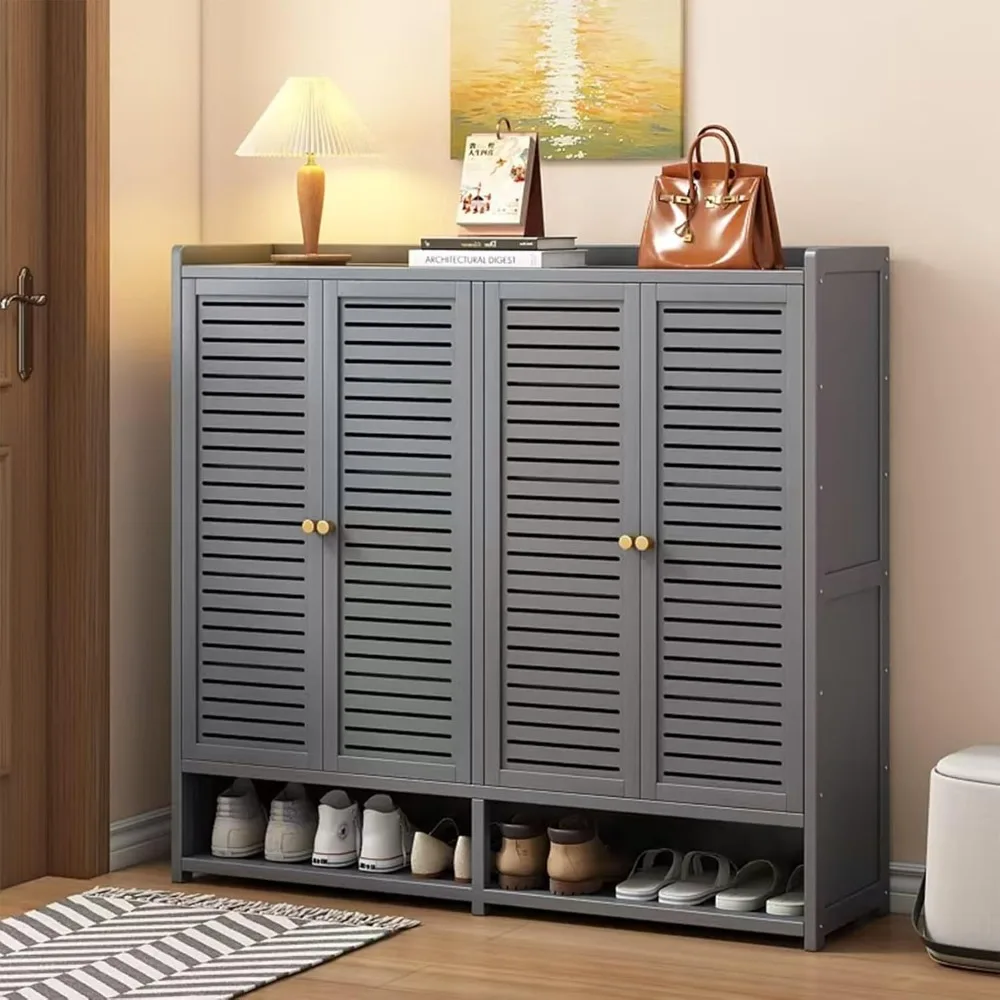 8-Tier Shoe Storage Cabinet for Entryway, 36-40 Pairs Large Capacity Shoe Cabinet with Acrylic Door, Freestangding Shoe Rack Org
8-Tier Shoe Storage Cabinet for Entryway, 36-40 Pairs Large Capacity Shoe Cabinet with Acrylic Door, Freestangding Shoe Rack Org