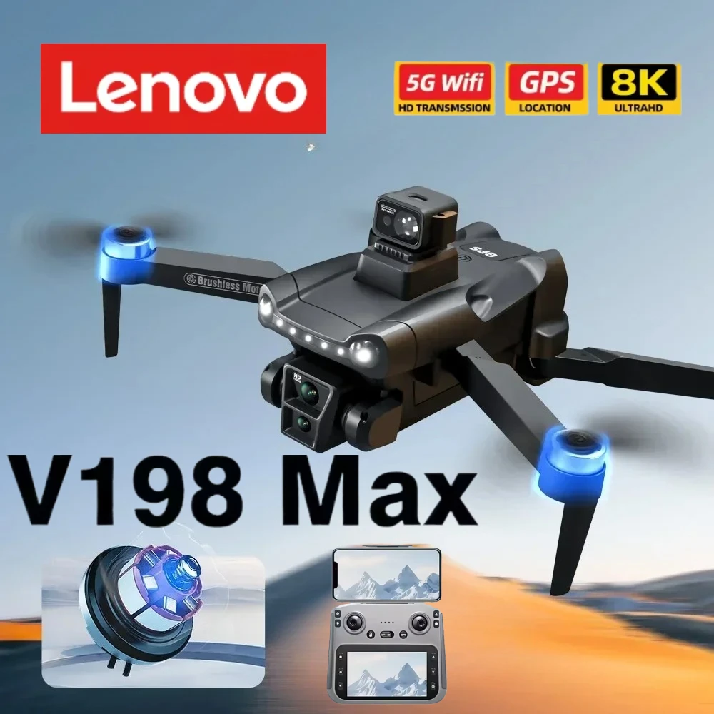 Lenovo V198GPS Drone 4K Profesional FPV Brushless Laser obstacle avoidance Aerial Optical Foldable Quadcopter Mini 8K Dron
Lenovo V198GPS Drone 4K Profesional FPV Brushless Laser obstacle avoidance Aerial Optical Foldable Quadcopter Mini 8K Dron