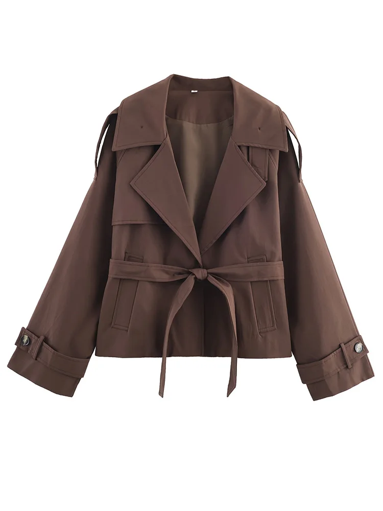 HH женская модная куртка в стиле ретро с поясом, украшением пуговицы, карманом с длинными рукавами, женское осеннее однотонное короткое пальто с отложным воротником
HH женская модная куртка в стиле ретро с поясом, украшением пуговицы, карманом с длинными рукавами, женское осеннее однотонное короткое пальто с отложным воротником