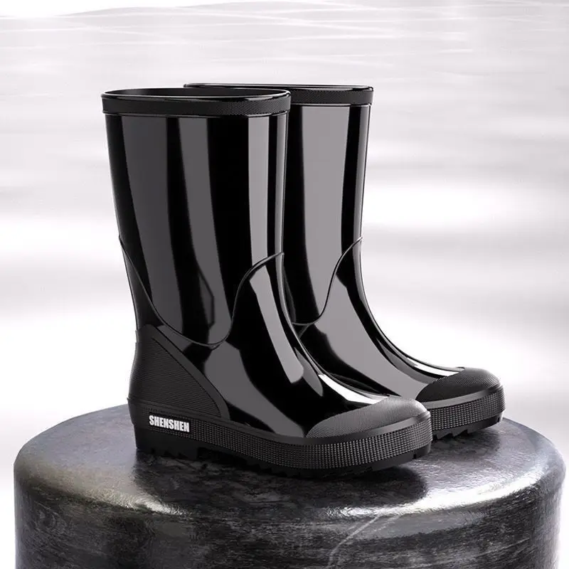 Men's Mid Calf Rain Boots Waterproof Non Slip Durable Work Safety Shoes Kitchen Fishing Outdoor Rain Shoes
Men's Mid Calf Rain Boots Waterproof Non Slip Durable Work Safety Shoes Kitchen Fishing Outdoor Rain Shoes