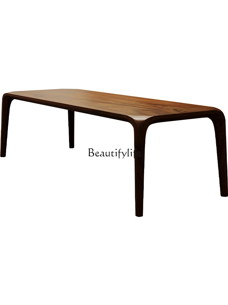 Walnut mortise and tenon all solid wood tea table simple modern living room home
Walnut mortise and tenon all solid wood tea table simple modern living room home