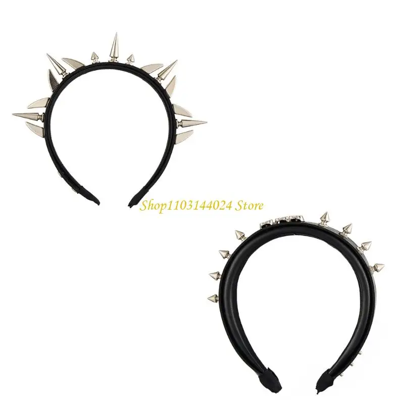 N5KE Gothic Punk Rivets Headwear PU Leather Hair Band Spiked Headdress Photo Props For Party And Daily Wear
N5KE Gothic Punk Rivets Headwear PU Leather Hair Band Spiked Headdress Photo Props For Party And Daily Wear