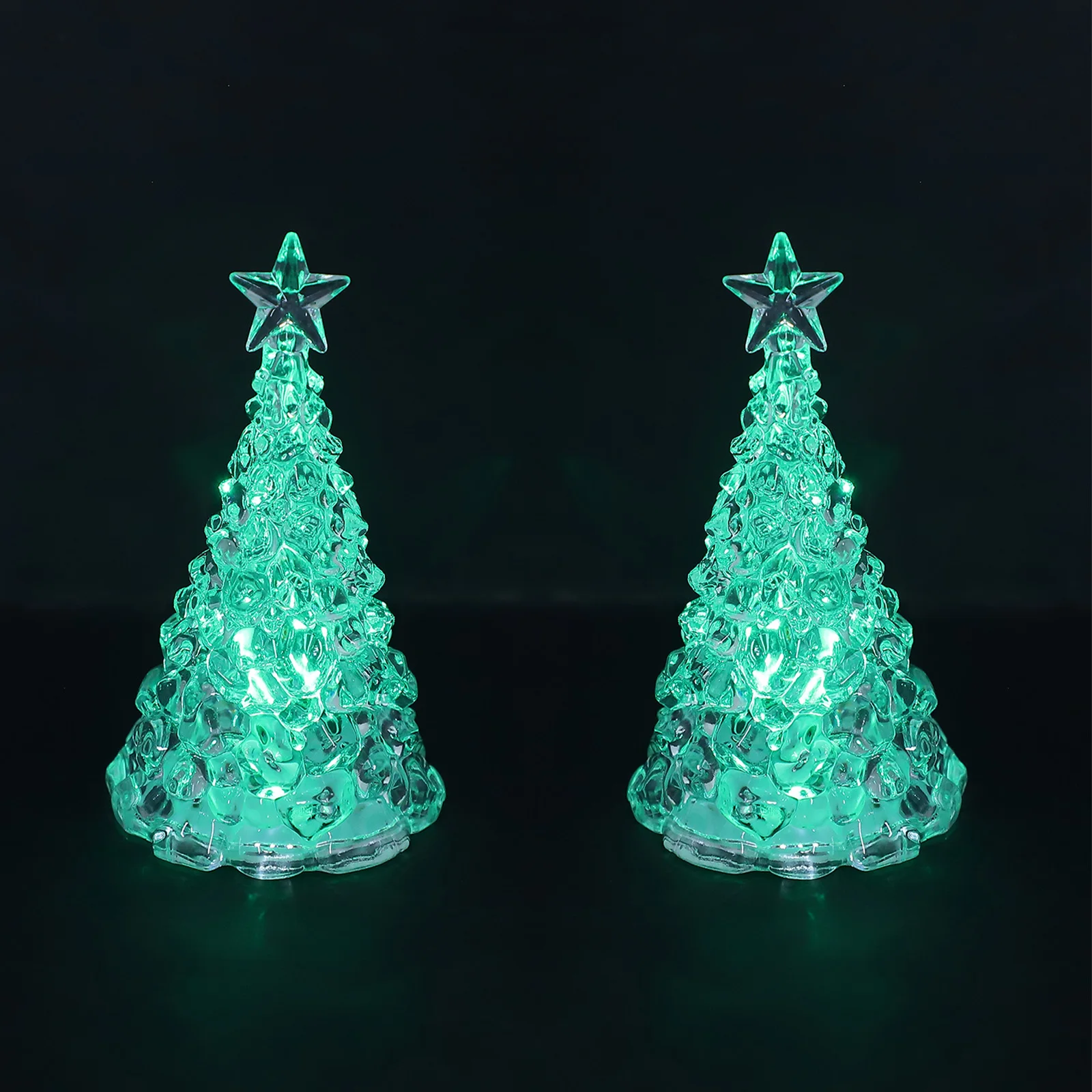 2Pcs LED Christmas Tree Night Light Crystal Acrylic Colorful Glow Decorative Lamp for Indoor Outdoor Holiday Party Atmosphere
2Pcs LED Christmas Tree Night Light Crystal Acrylic Colorful Glow Decorative Lamp for Indoor Outdoor Holiday Party Atmosphere