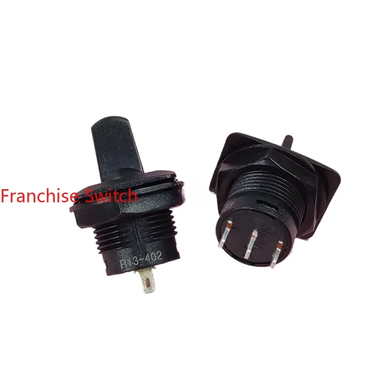 10PCS R13-402D Single channel 3feet 3gears, round black flat handle button switch 15MM opening
10PCS R13-402D Single channel 3feet 3gears, round black flat handle button switch 15MM opening