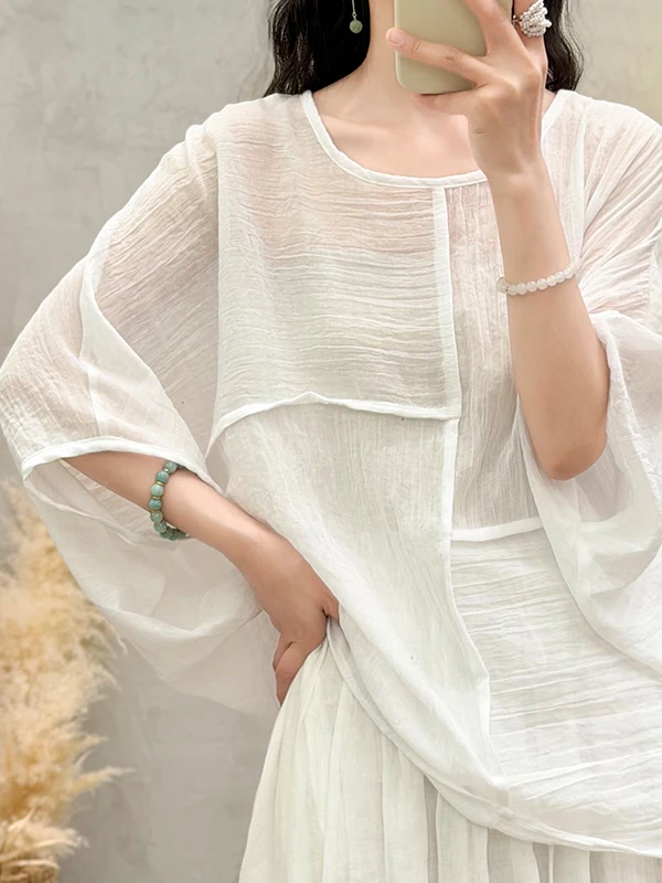 plus Size Women's T-Shirt Short Sleeve Batwing Sleeve Patchwork Slimming Summer Top Pure Color Large Size Casual Wear
plus Size Women's T-Shirt Short Sleeve Batwing Sleeve Patchwork Slimming Summer Top Pure Color Large Size Casual Wear
