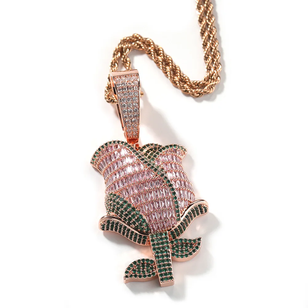 Vivid Rose Colorful Copper Pendant Micro-Pave Zircon (Retro Hip-Hop Twist Necklace for Women)
Vivid Rose Colorful Copper Pendant Micro-Pave Zircon (Retro Hip-Hop Twist Necklace for Women)