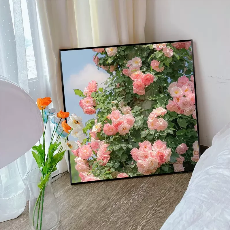 Romantic Spring Rose Diamond Painting Handmade Cross Stitch Living Room Decorative Diamond Rhinestone Sticker Artwork with Frame
Romantic Spring Rose Diamond Painting Handmade Cross Stitch Living Room Decorative Diamond Rhinestone Sticker Artwork with Frame