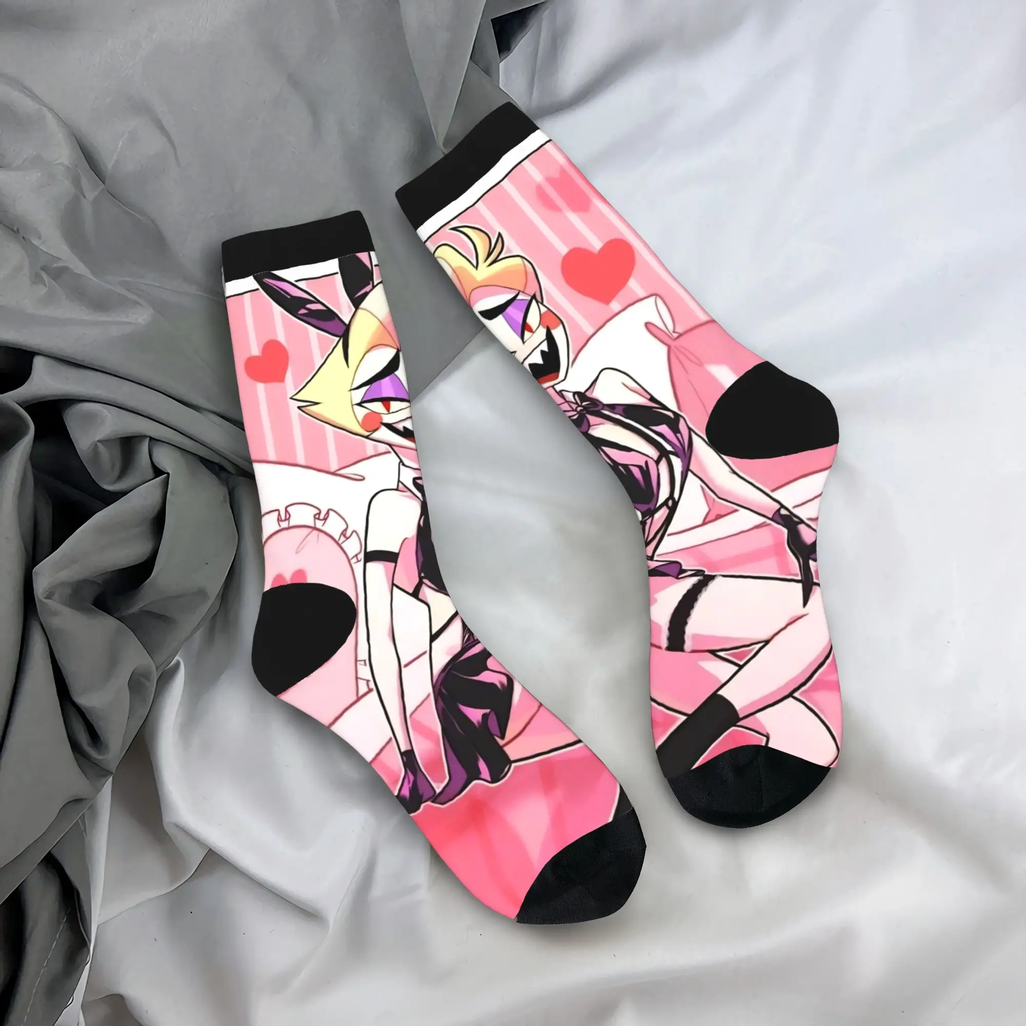 Носки Lucifer Hazbins для отелей, мужские и женские забавные носки из полиэстера, сумасшедшие весенне-летние, осенне-зимние средние носки-трубы, подарок
Носки Lucifer Hazbins для отелей, мужские и женские забавные носки из полиэстера, сумасшедшие весенне-летние, осенне-зимние средние носки-трубы, подарок