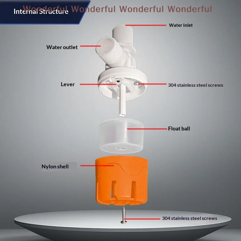 1/2" 3/4" Auto Shut Off Tank Pool Float Switch Water Inlet Valve Automatic Water Level Control Valve Plastic Float Ball Valve
1/2" 3/4" Auto Shut Off Tank Pool Float Switch Water Inlet Valve Automatic Water Level Control Valve Plastic Float Ball Valve