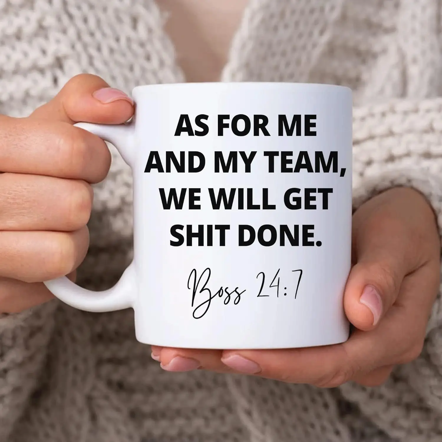 Appreciation Funny Christmas Birthday Gift For Boss From Employee - As For Me And My Team 11oz White Ceramic Coffee Tea Mug 
Appreciation Funny Christmas Birthday Gift For Boss From Employee - As For Me And My Team 11oz White Ceramic Coffee Tea Mug