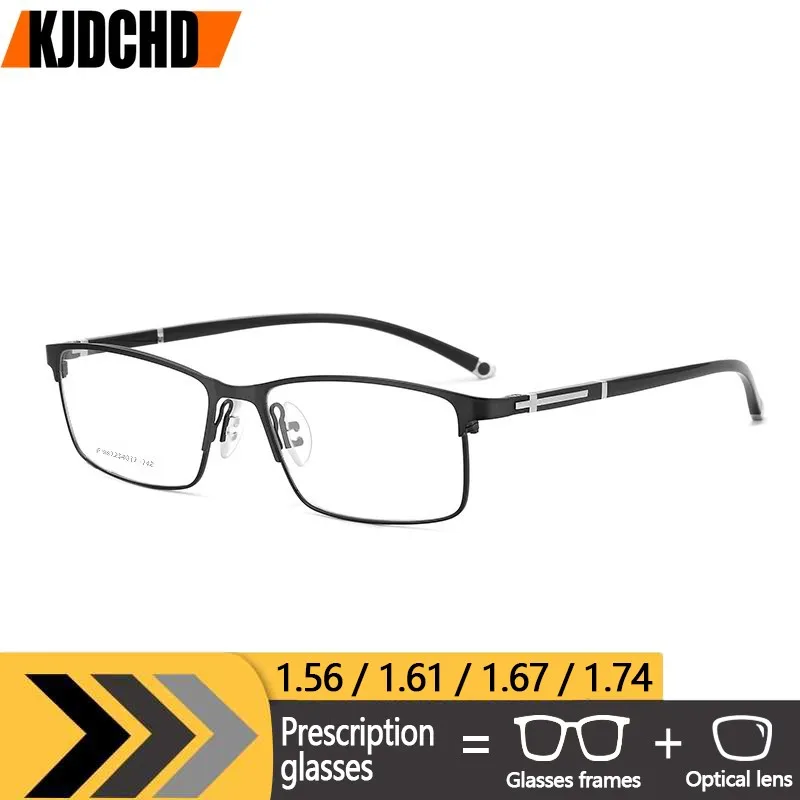 KJDCHD Men's Myopia Prescription Glasses Square Full Rim Frame Progressive Alloy Optical Eyeglasses Multifocal Business Eyewear
KJDCHD Men's Myopia Prescription Glasses Square Full Rim Frame Progressive Alloy Optical Eyeglasses Multifocal Business Eyewear