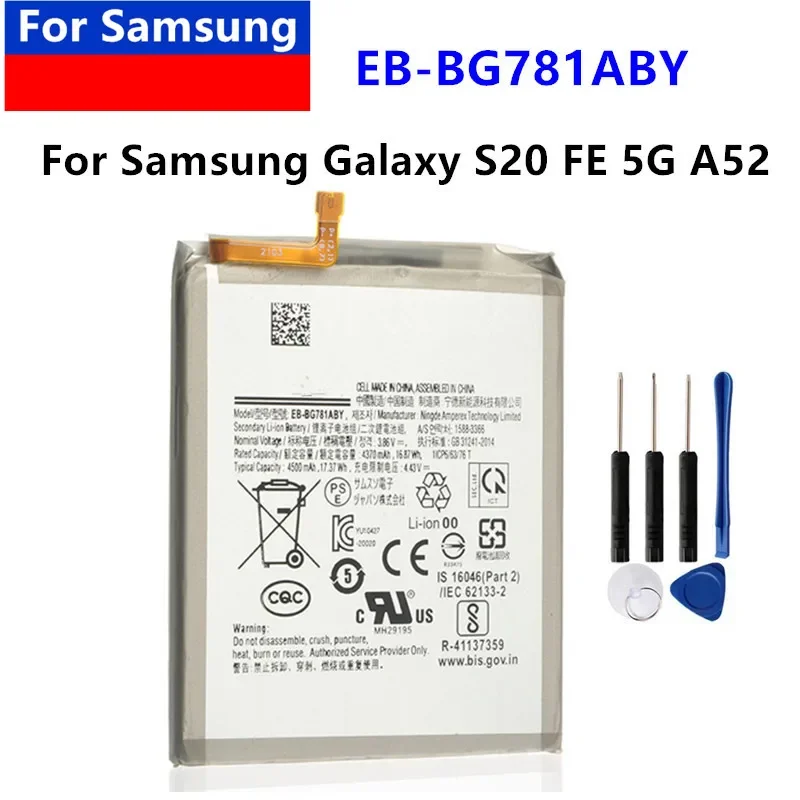 New EB-BG781ABY battery for Samsung Galaxy S20 Fe 5G A52 g780f phone replacement free tools
New EB-BG781ABY battery for Samsung Galaxy S20 Fe 5G A52 g780f phone replacement free tools