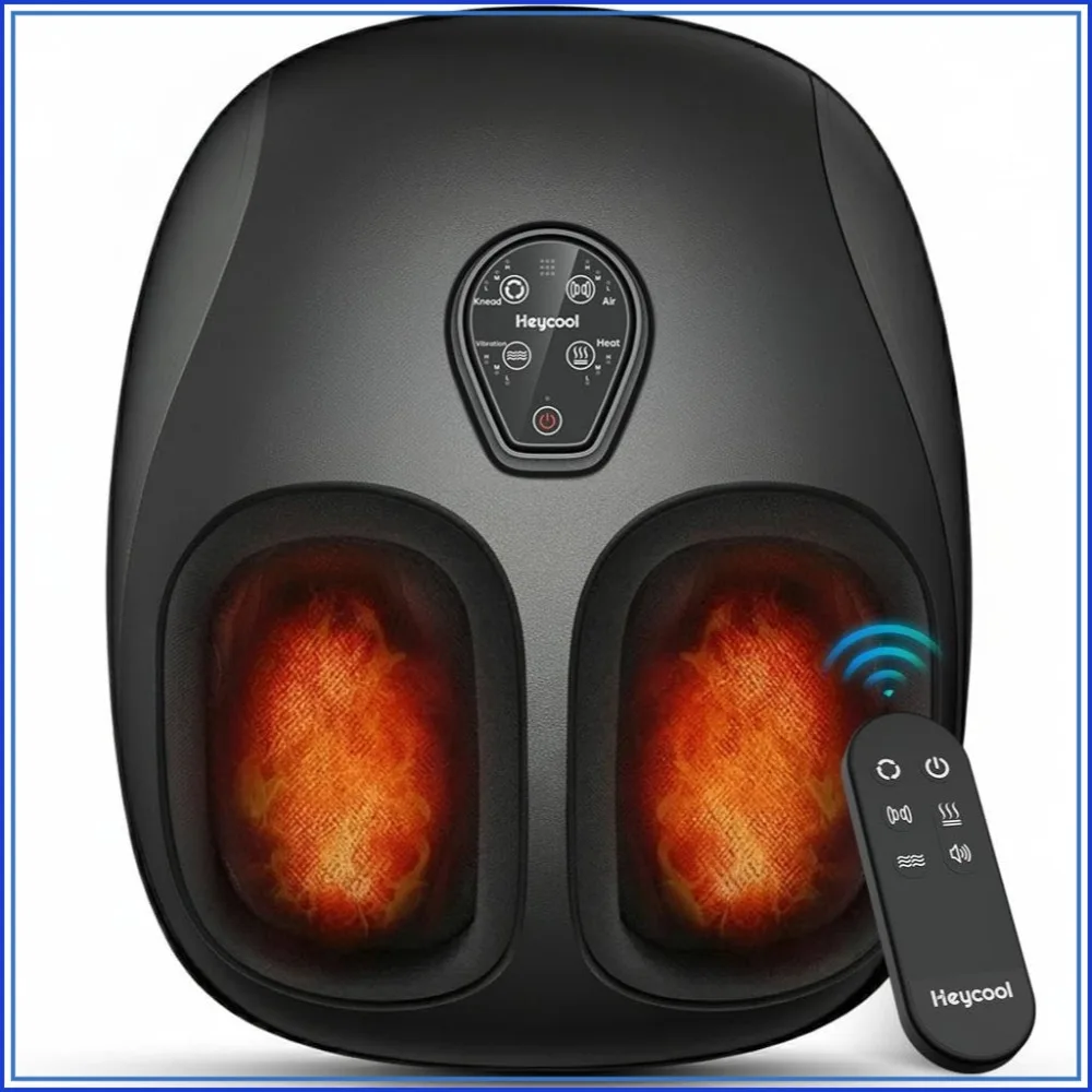 2026 Upgraded Shiatsu Foot Massager with Heat, Compression & Vibration for Plantar Fasciitis, Neuropathy Relief - FSA/HSA Eligible, Remote Control
2026 Upgraded Shiatsu Foot Massager with Heat, Compression & Vibration for Plantar Fasciitis, Neuropathy Relief - FSA/HSA Eligible, Remote Control