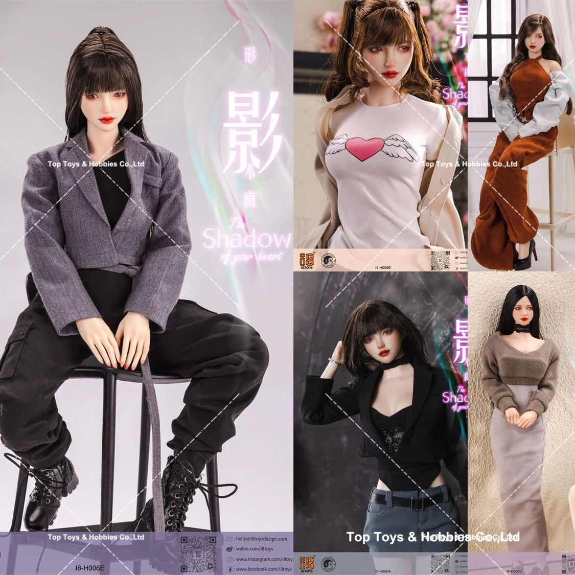 i8TOYS I8-H006C 1/6 Scale Girl Costume The Shadow of Your Heart Clothes Model Fit 12'' Female Soldier Action Figure Body Dolls
i8TOYS I8-H006C 1/6 Scale Girl Costume The Shadow of Your Heart Clothes Model Fit 12'' Female Soldier Action Figure Body Dolls