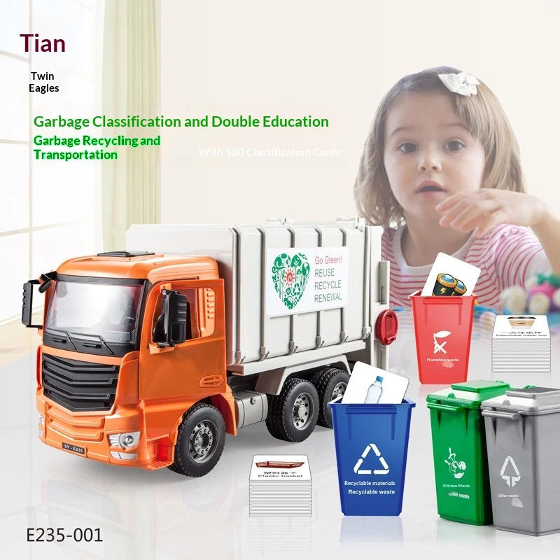 Double E Garbage Sorting Garbage Truck Sanitation Cleaning Toy With Trash Cans Educational Waste Classification Knowledge
Double E Garbage Sorting Garbage Truck Sanitation Cleaning Toy With Trash Cans Educational Waste Classification Knowledge