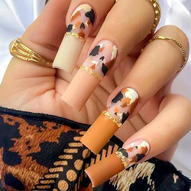 404 Falsenails Hunting Cheetach Style Fake Tip Square Autumn Brown Nude French Acrylic Fingertip Detachable DIY Full Nailtip 12#
404 Falsenails Hunting Cheetach Style Fake Tip Square Autumn Brown Nude French Acrylic Fingertip Detachable DIY Full Nailtip 12#