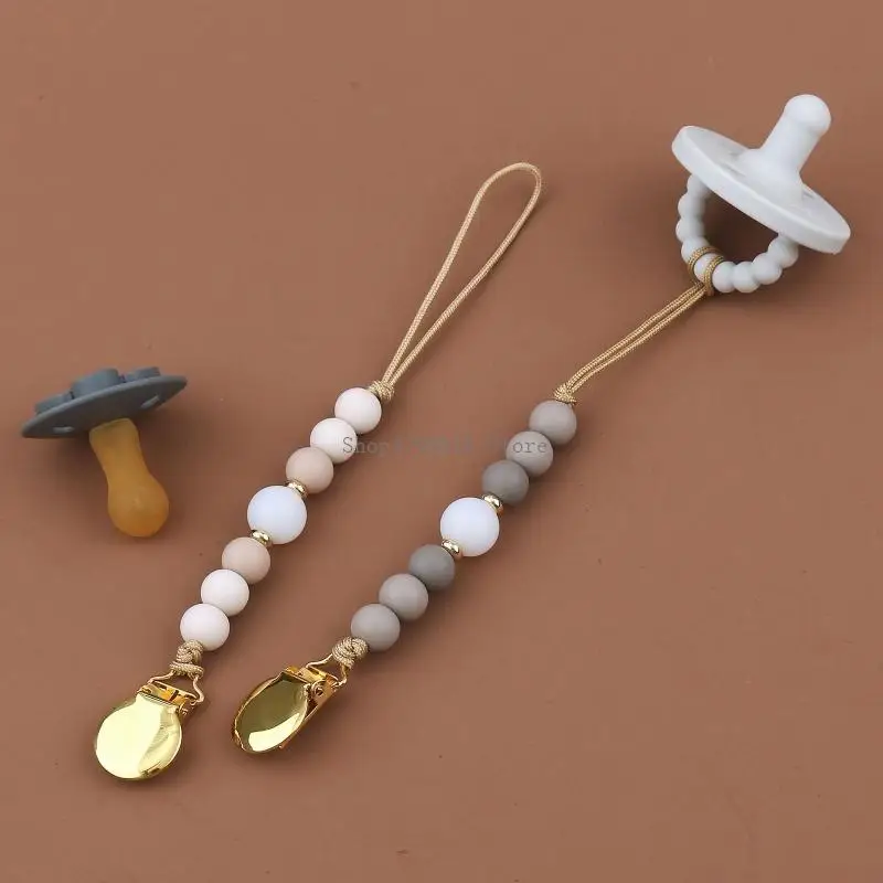 Pacifier Clips Chain Silicone Beads BPA DIY Dummy Clip Holder Soother Chains Baby Teething Chew Shower Gifts
Pacifier Clips Chain Silicone Beads BPA DIY Dummy Clip Holder Soother Chains Baby Teething Chew Shower Gifts