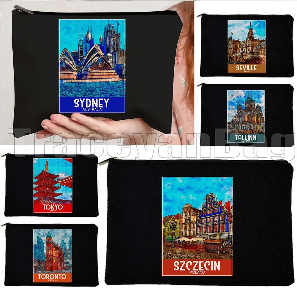 Seville Sofia Stockholm Sydney Tokyo Toronto Venice Warsaw Turin Watercolor Painting Gifts Canvas Cosmetic Makeup Bag Case Pouch
Seville Sofia Stockholm Sydney Tokyo Toronto Venice Warsaw Turin Watercolor Painting Gifts Canvas Cosmetic Makeup Bag Case Pouch