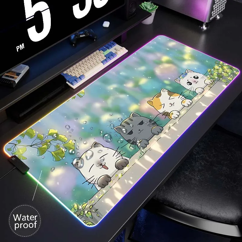 RGB Pink Kawaii Mousepad Waterproof Gamer Mouse Pad LED Gaming Desk Mat Alfombrillas de ratón Mouse Mat Keyboard Pads 100x50cm
RGB Pink Kawaii Mousepad Waterproof Gamer Mouse Pad LED Gaming Desk Mat Alfombrillas de ratón Mouse Mat Keyboard Pads 100x50cm