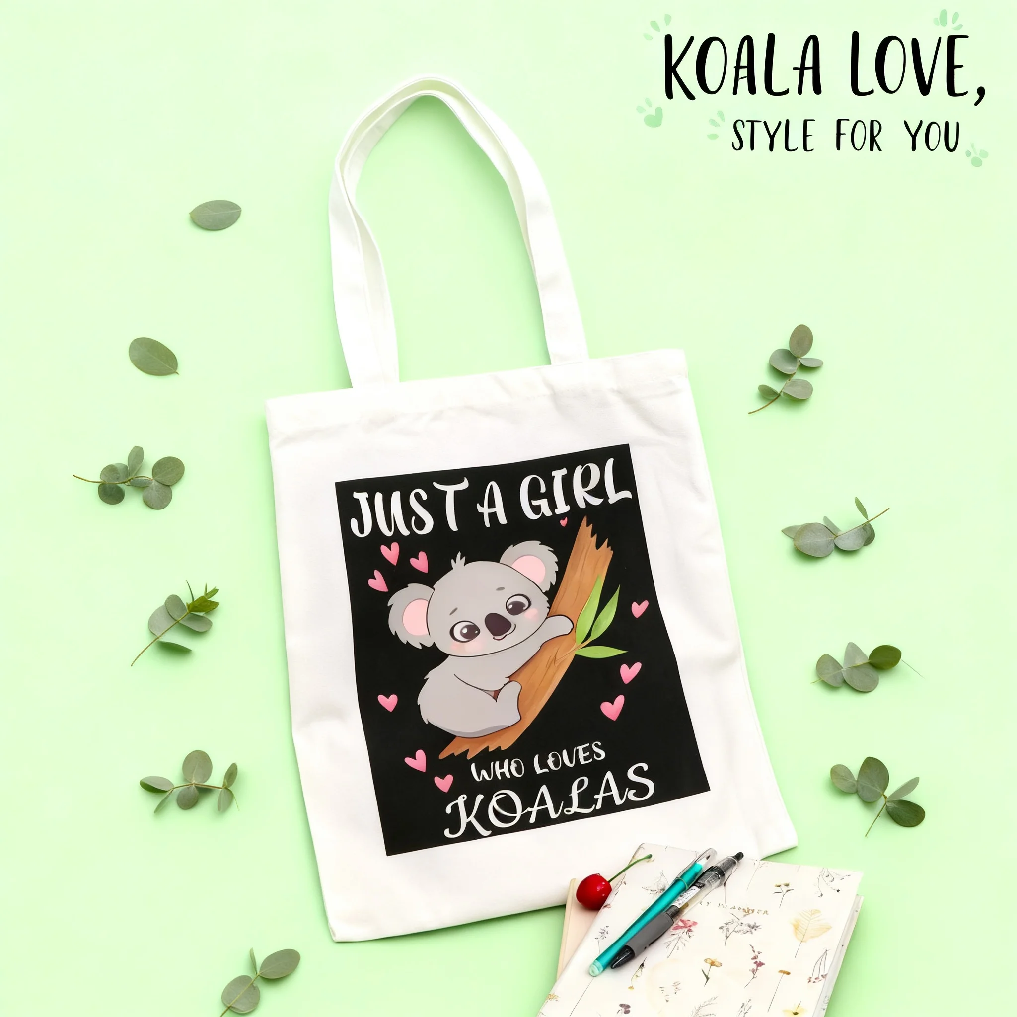 JUST A GIRL Koala Canvas Tote Bag Women's Casual Foldable Shoulder Bag Shopping Bag School Handbag Gift Eco Friendly Reusable
JUST A GIRL Koala Canvas Tote Bag Women's Casual Foldable Shoulder Bag Shopping Bag School Handbag Gift Eco Friendly Reusable