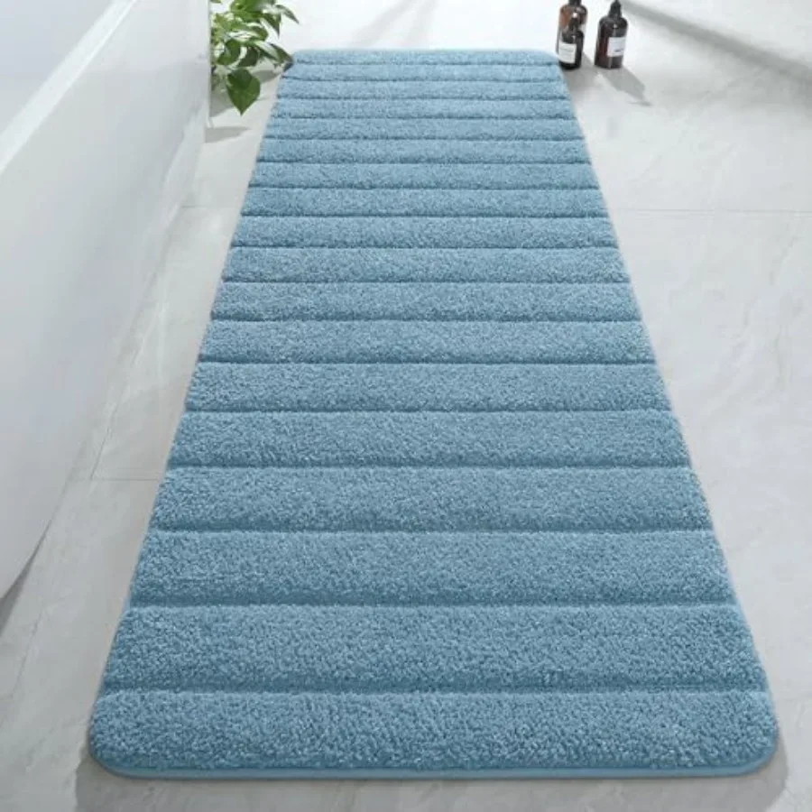 Luxury Long Bathroom Runner Rugs, Thick Soft and Absorbent Microfiber Non Slip Bath Mat, Rubber Backing Striped Rug Carpets, Ma
Luxury Long Bathroom Runner Rugs, Thick Soft and Absorbent Microfiber Non Slip Bath Mat, Rubber Backing Striped Rug Carpets, Ma